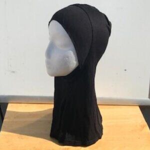 Black Sporty Adult Large Ninja Hijab Cap
